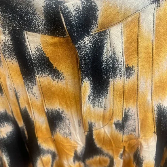 044 Free People x Revolve Bali Wild Child Pleated Pant in Night Combo Size XS - Picture 9 of 9